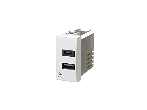 USB3.0 Netzteil für Bticino LivingLight 3 Ampere 2 Ausgänge auf Einzelmodul Typ A und Typ C USB3.0 Netzteil für Bticino LivingLight 3 Ampere 2 Ausgänge auf Einzelmodul Typ A und Typ C von 4Box