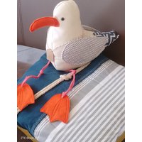 Handgenähte Möwe Aus Stoff Maritime Deko - Camping Strand & Meer Unikat von 4Dahoim