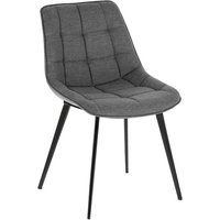 Graue Stühle 51 cm breit Steppungen (2er Set) von 4Home