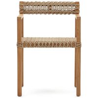 Hochwertige Stühle aus Teak Massivholz Kordel Geflecht (2er Set) von 4Home