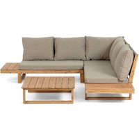 Ecksofa mit Tisch für Wintergarten 230 cm breit (zweiteilig) von 4Home