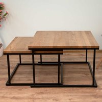 Wohnzimmer Tische mit Massivholzplatte modernem Design (zweiteilig) von 4Home