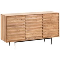 Akazie Sideboard massiv lackiert 3 türig von 4Home