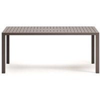 Aluminium Gartentisch braun in modernem Design 180 cm breit von 4Home