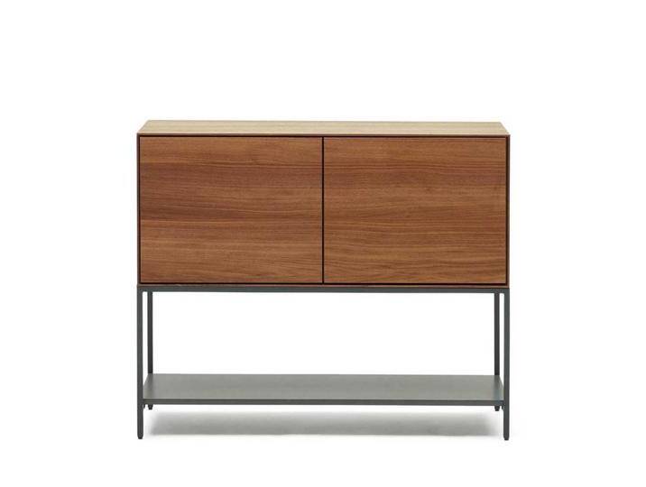 Anrichte in modernem Design in Nussbaumfarben Oberfläche furniert und lackiert von 4Home
