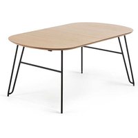 Ausziehtisch mit Eiche furniert oval von 4Home