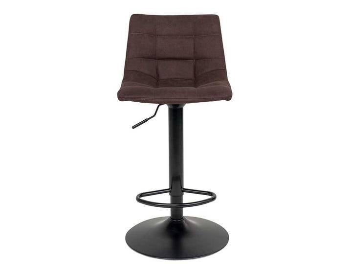 Bar Polsterhocker in Dunkelbraun Schwarz (2er Set) von 4Home
