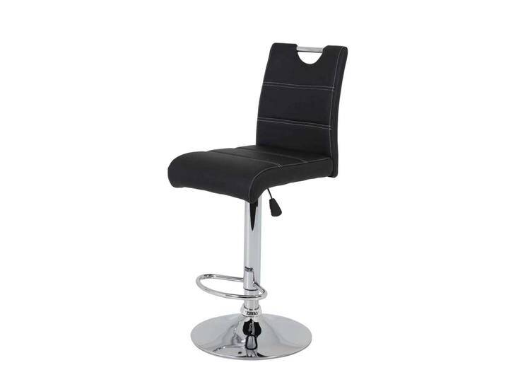 Barstuhl Set in Schwarz höhenverstellbar (2er Set) von 4Home