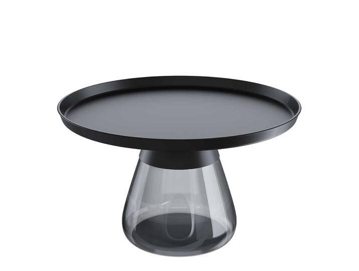 Beistelltisch Couchtisch in runder Form in Schwarz von 4Home