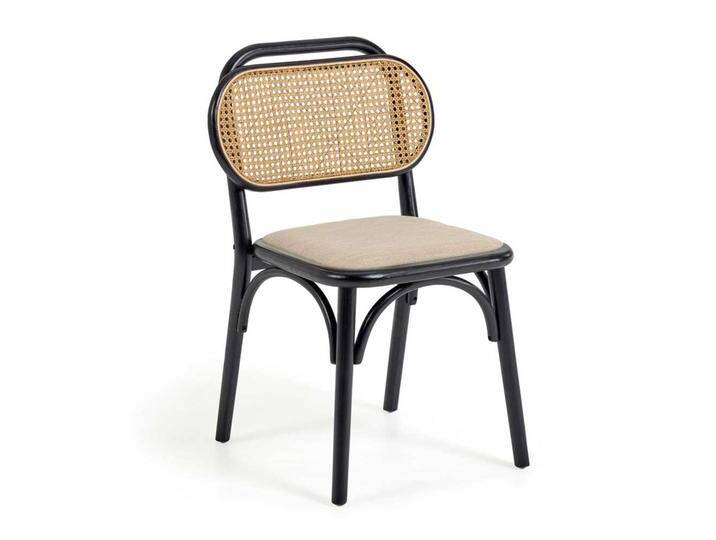 Bistro Küchenstühle in Schwarz Beige (2er Set) von 4Home