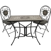 Bistro Set 3-teilig im Retrostil zwei Sitzplätzen (dreiteilig) von 4Home