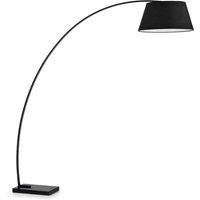 Bogen Stehlampe in Schwarz 50 cm breit von 4Home