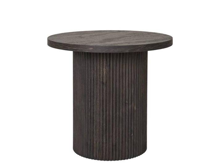 Couchtisch Beistelltisch Sofa in runder Form und Dunkelbraun von 4Home