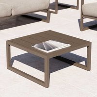 Couchtisch Outdoor Aluminium in Graugrün pulverbeschichtet Bügelgestell von 4Home