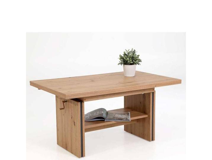 Couchtisch in Wildeichefarben ausziehbar und höhenverstellbar von 4Home