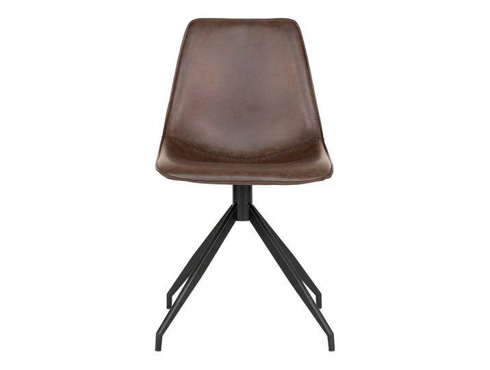 Drehbare Esstischstühle in Dunkelbraun Schwarz (2er Set) von 4Home
