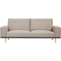 Dreisitzer Couch im Skandi Stil Beige & Buchefarben von 4Home