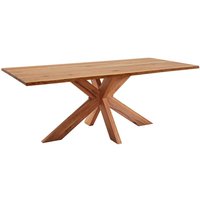 Echtholzesstisch aus Zerreiche geölt natürlicher Baumkante von 4Home