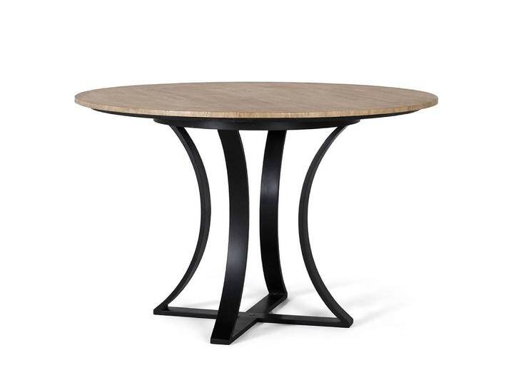 Esstisch Esszimmertisch aus Metall mit Marmorplatte von 4Home