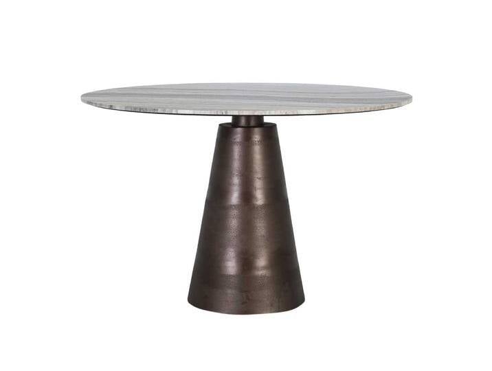 Esstisch Esszimmertisch mit Marmorplatte in runder Form von 4Home