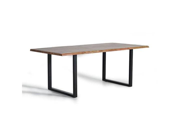 Esstisch Holztisch in rechteckiger Form mit Massivholzplatte von 4Home