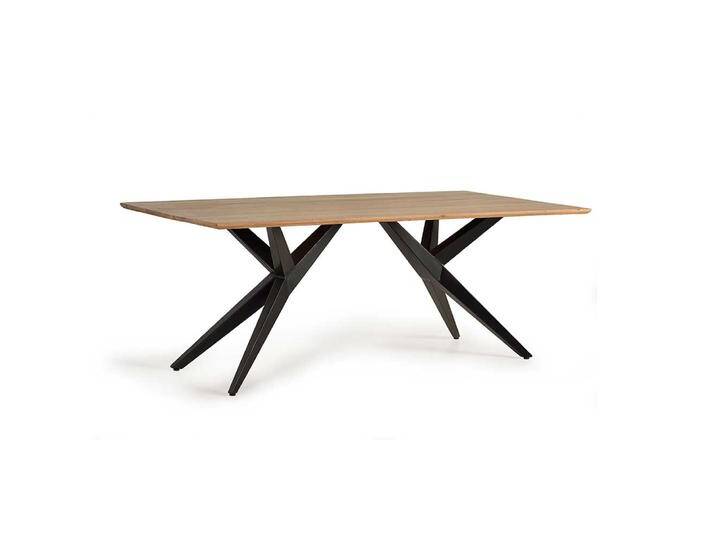 Esstisch Massivholztisch im Industry und Loft Stil 77 cm hoch von 4Home