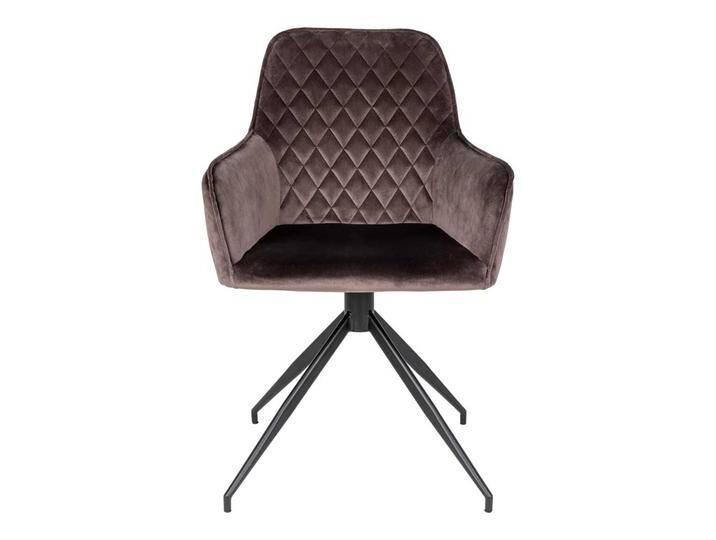 Esstisch Stühle Samt mit Rautensteppung Samt Bezug Taupe Esstisch Stühle Samt mit Rautensteppung Samt Bezug Taupe von 4Home