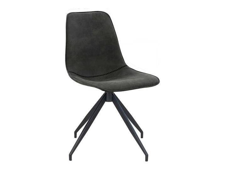 Esstisch Stühle Set aus Microfaser und Metall drehbar (2er Set) von 4Home