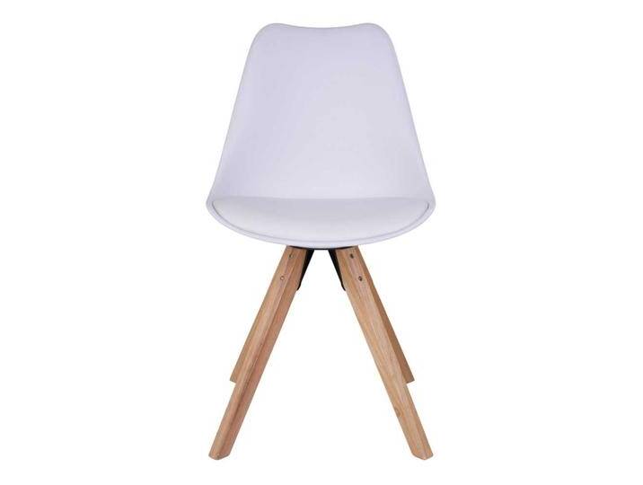 Esstisch Stühle in Weiß Massivholzgestell in Naturfarben (2er Set) von 4Home