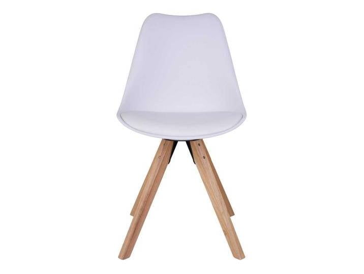 Esstisch Stühle in Weiß Massivholzgestell in Naturfarben (2er Set) von 4Home