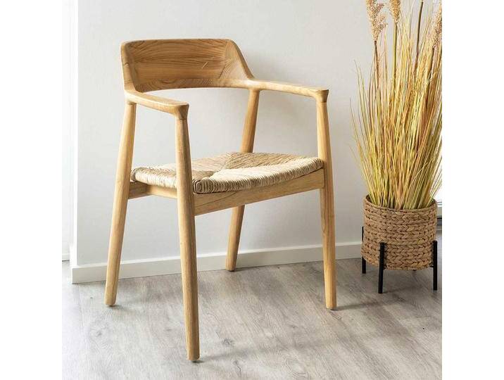Esszimmerarmlehnstuhl im Skandi Design aus Sungkai Holz (2er Set) von 4Home