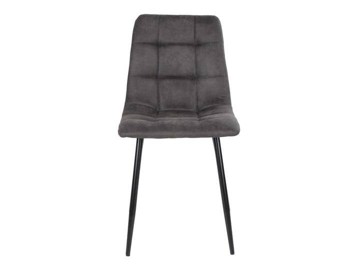 Esszimmerstühle in Dunkelgrau und Schwarz modern (2er Set) von 4Home