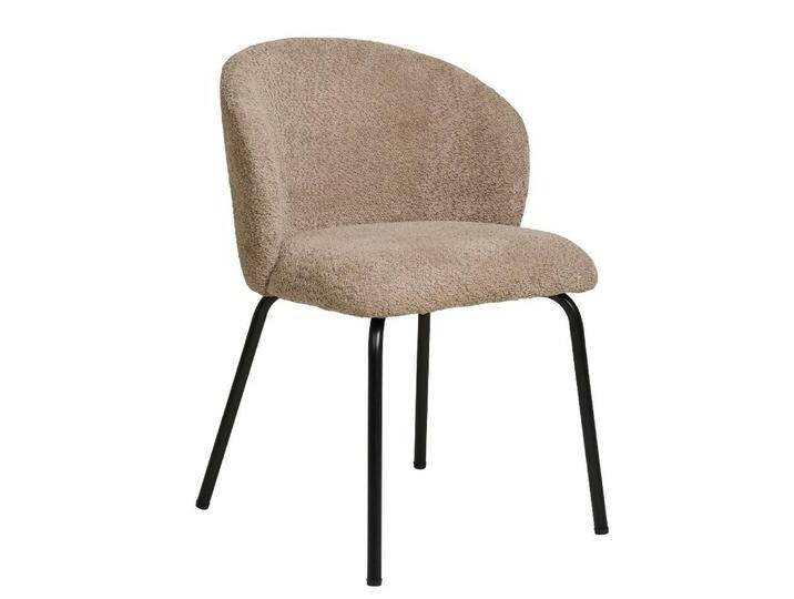 Esszimmerstuhl Esstischstuhl in Beige mit gepolsterter Rückenlehne (2er Set) von 4Home