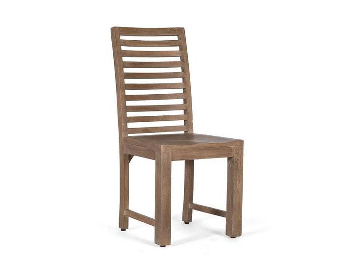 Esszimmerstuhl Stuhl Esszimmer aus Massivholz mit hoher Rückenlehne (2er Set) von 4Home