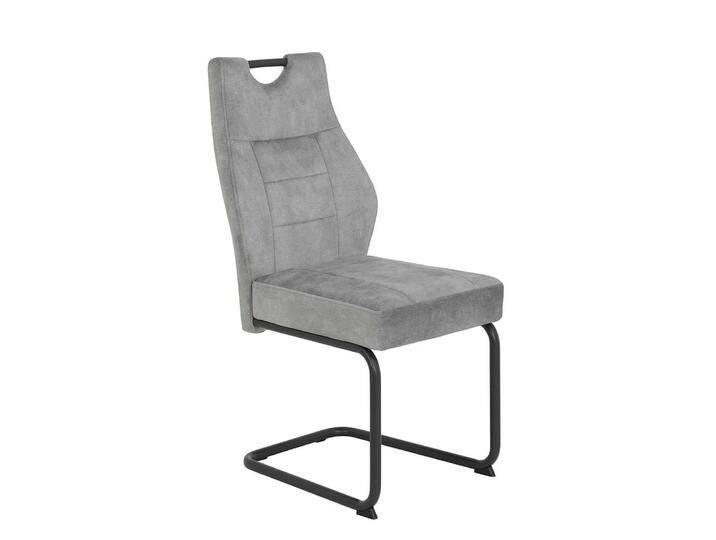 Esszimmerstuhl in Grau Samtvelours (2er Set) von 4Home