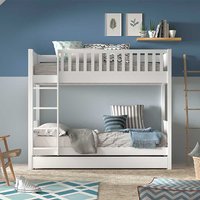 Etagenbett mit Schublade weiss im Skandi Design Leiter von 4Home