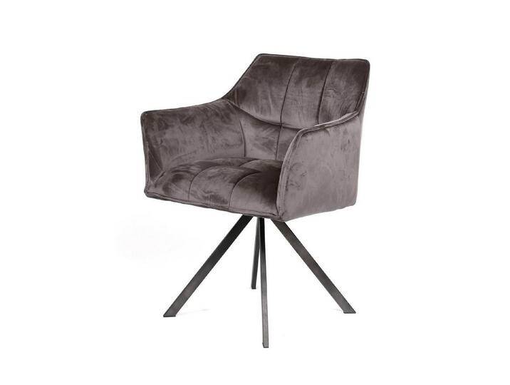 Feeling4Home Armlehnstuhl 2er-Set Armlehnstuhl Spinras Drehbar - Samt, Anthrazit, Weicher und bequemer Stoff, grau, Anthrazit, Anthrazit Feeling4Home Armlehnstuhl 2er-Set Armlehnstuhl Spinras Drehbar - Samt, Anthrazit, Weicher und bequemer Stoff, grau, Anthrazit, Anthrazit von 4Home