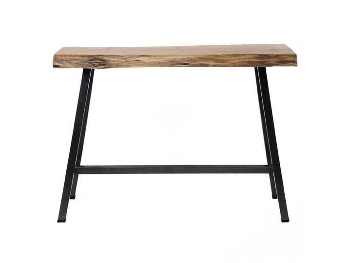 Feeling4Home Bartisch Bartisch Stammbaz - Akazienholz massiv Natur, 125 x 46 cm, Massive 3,8 cm dicke Baumstammplatte, beige von 4Home