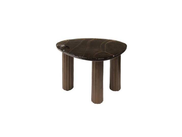 Feeling4Home Couchtisch Couchtisch Klidun - Glas & Aliminium, Antikkupfer, Größe S, Organisch geformte, robuste und gewellte Glasplatte, braun Feeling4Home Couchtisch Couchtisch Klidun - Glas & Aliminium, Antikkupfer, Größe S, Organisch geformte, robuste und gewellte Glasplatte, braun von 4Home