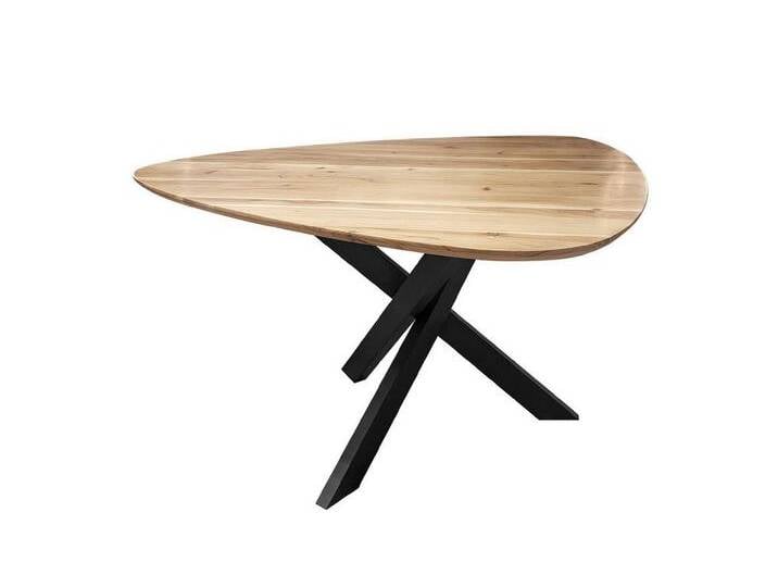 Feeling4Home Esstisch Esstisch Trespid - Akazienholz massiv Natur, 135 x 135 cm, Dreieckig mit markanter Holzmaserung, beige Feeling4Home Esstisch Esstisch Trespid - Akazienholz massiv Natur, 135 x 135 cm, Dreieckig mit markanter Holzmaserung, beige von 4Home