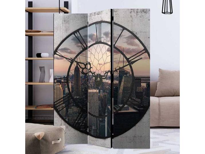 Fotodruck Paravent mit NYC Motiv in Uhr Leinwand Füllung Fotodruck Paravent mit NYC Motiv in Uhr Leinwand Füllung von 4Home