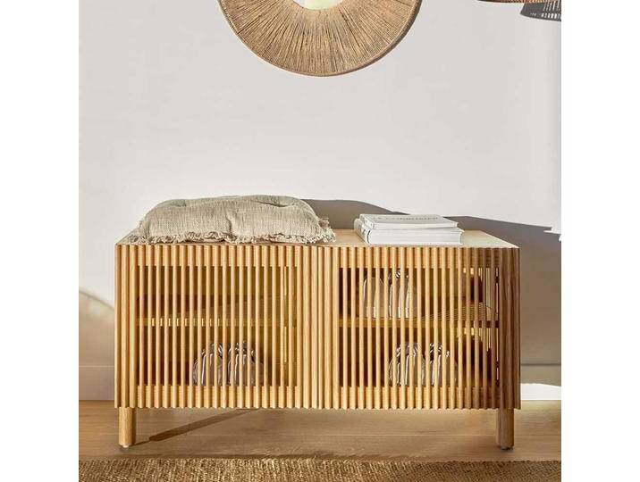 Garderobenschuhschrank im Skandi Design Eichefarben von 4Home