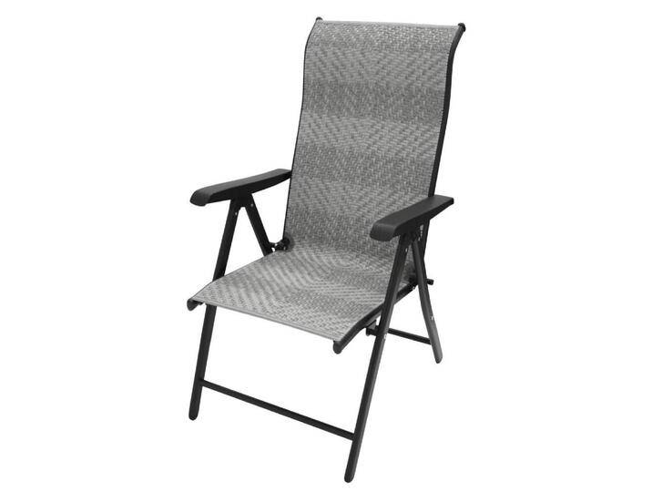 Gartenstuhl Gartenklappstuhl mit Armlehnen in Grau (2er Set) von 4Home