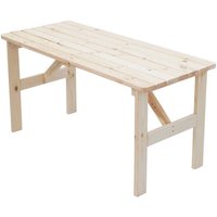 Gartentisch aus Kiefer Massivholz naturbelassen von 4Home