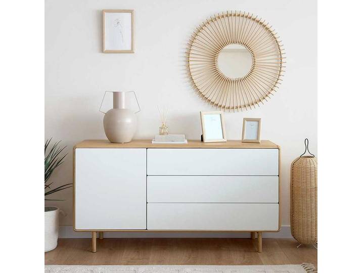 Große Kommode im Skandi Design Eschefarben und Weiss Große Kommode im Skandi Design Eschefarben und Weiss von 4Home