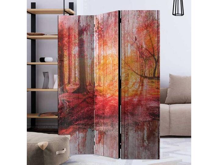 Herbstmotiv Paravent in Bunt Leinwand Füllung von 4Home