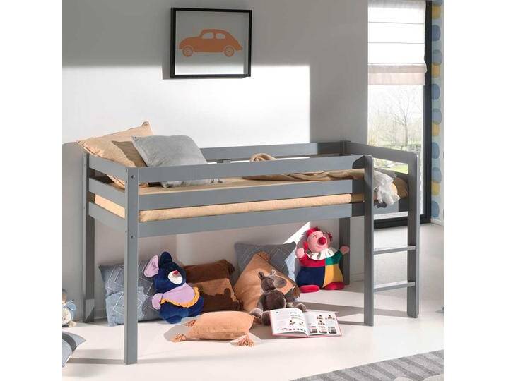 Hochbett in Grau Leiter von 4Home