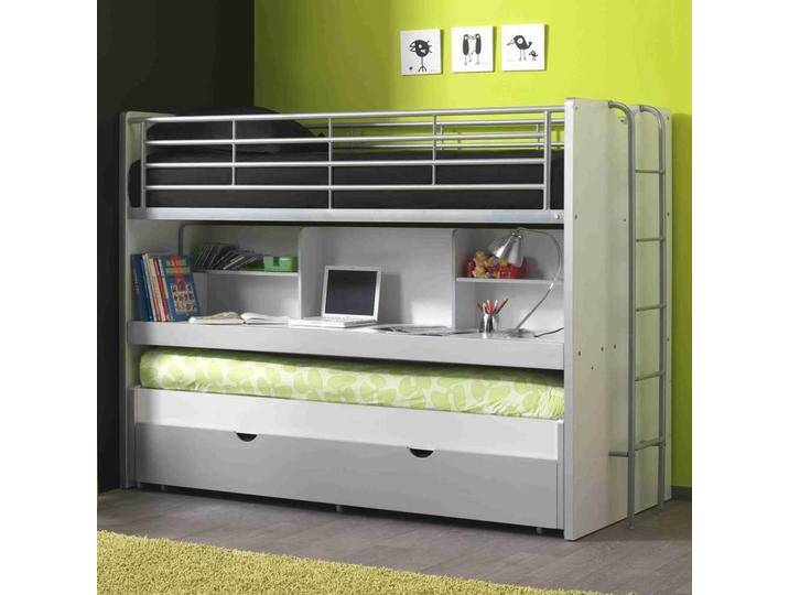 Hochbett mit Schreibtisch Gästebett von 4Home