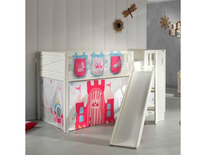 Hochbettgestell mit Prinzessin Motiv Leiter von 4Home