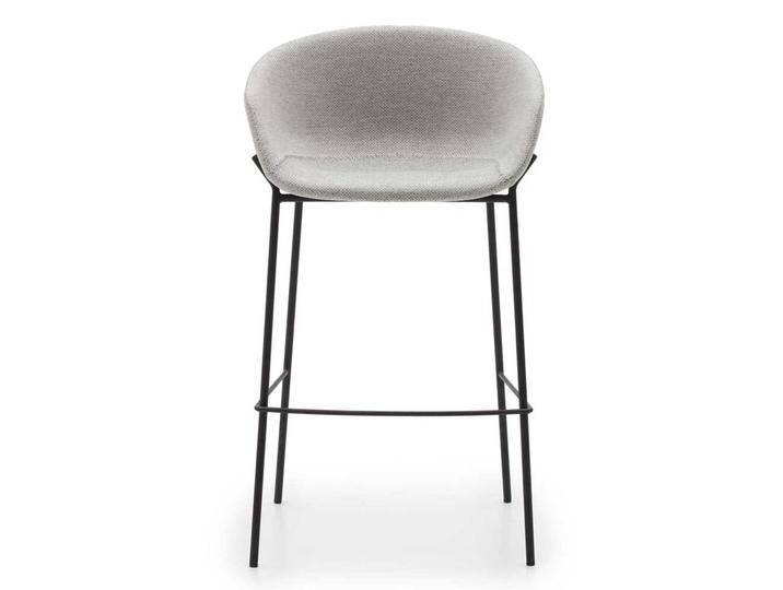 Hochhocker Set Tresen in Hellgrau und Schwarz 75 cm Sitzhöhe (2er Set) von 4Home